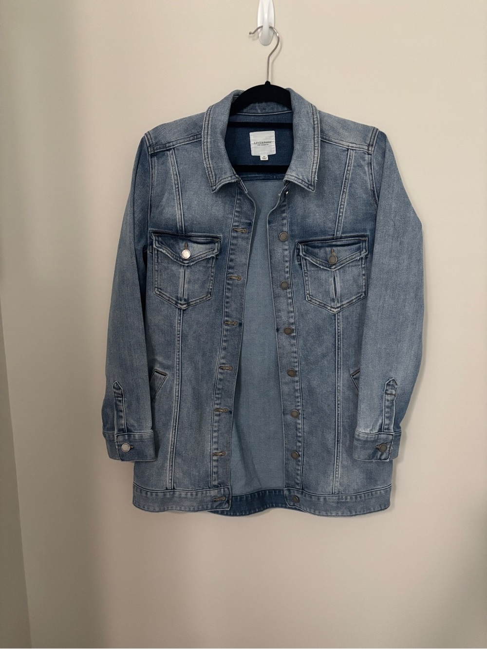 Liverpool Los Angeles Light Wash Denim Jacket - Casual Button-Up - Size M